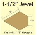 Paper Pieces: Jewel 1 1/2" - Large Pack 264 pieces