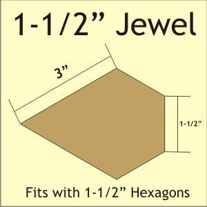 Paper Pieces: Jewel 1 1/2 Inch - Small Pack (44 pieces)