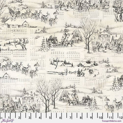 Free Spirit: Holidays Past by Tim Holtz Winter Toile: Neutral