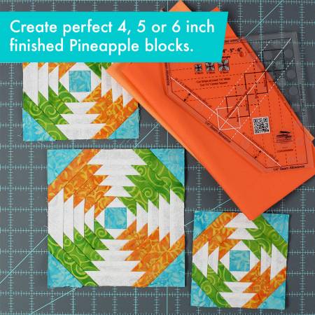 Creative Grids Pineapple Trim Tool Mini Quilt Ruler