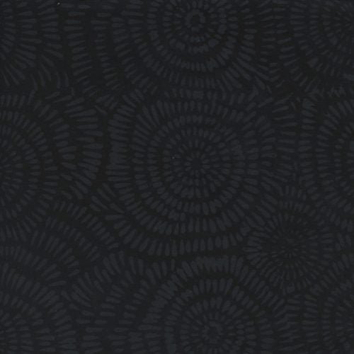 Island Batik Blenders - Dandelion: Black