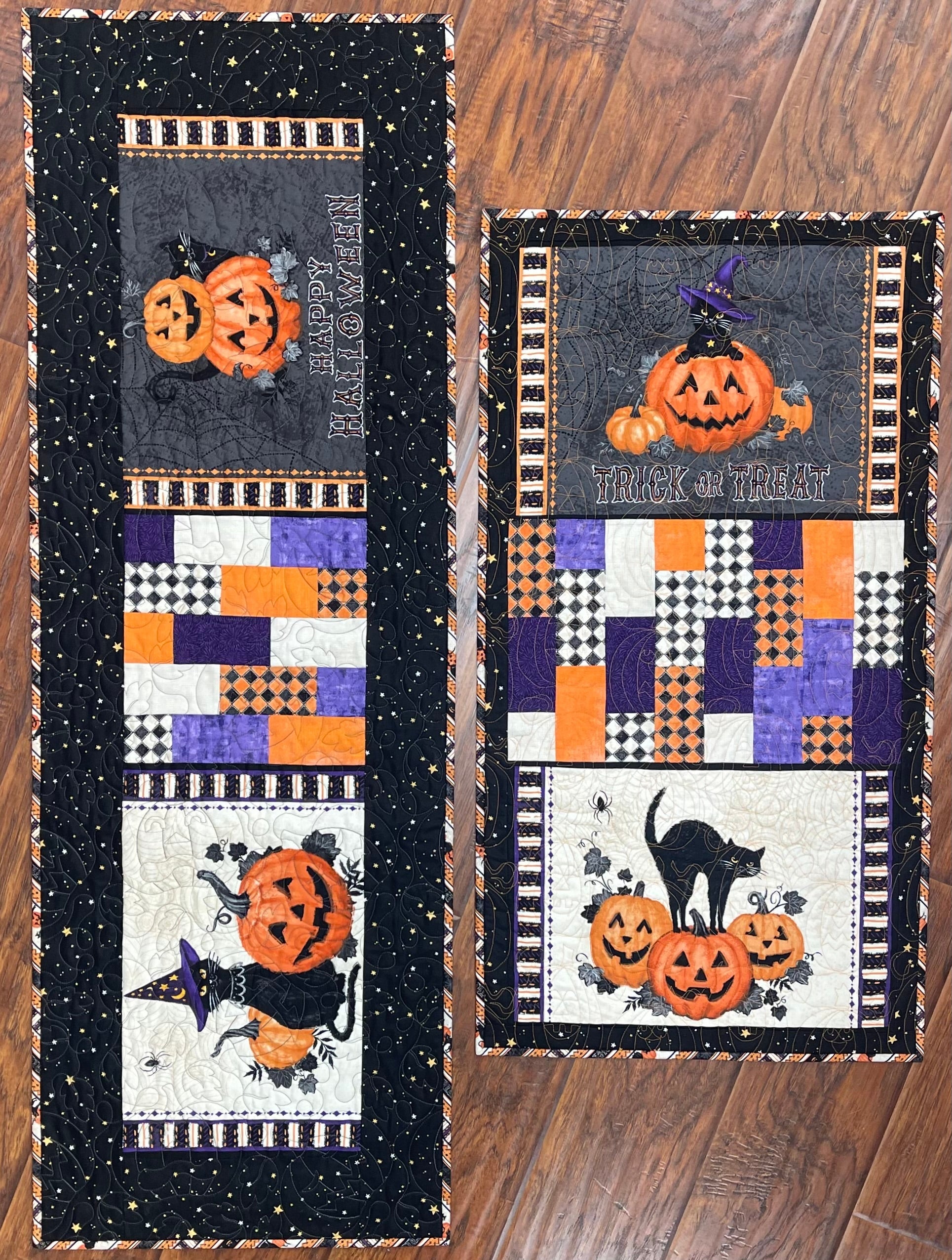 Kit: Halloween Runner and Door Banner - Meowgical Night