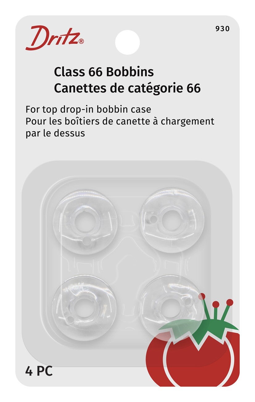 Dritz Bobbin Plastic Class 66 4ct #937