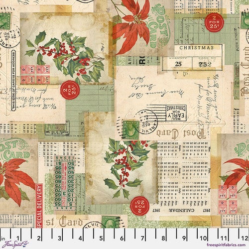 Free Spirit: Holidays Past by Tim Holtz Postcard Collage: Multi