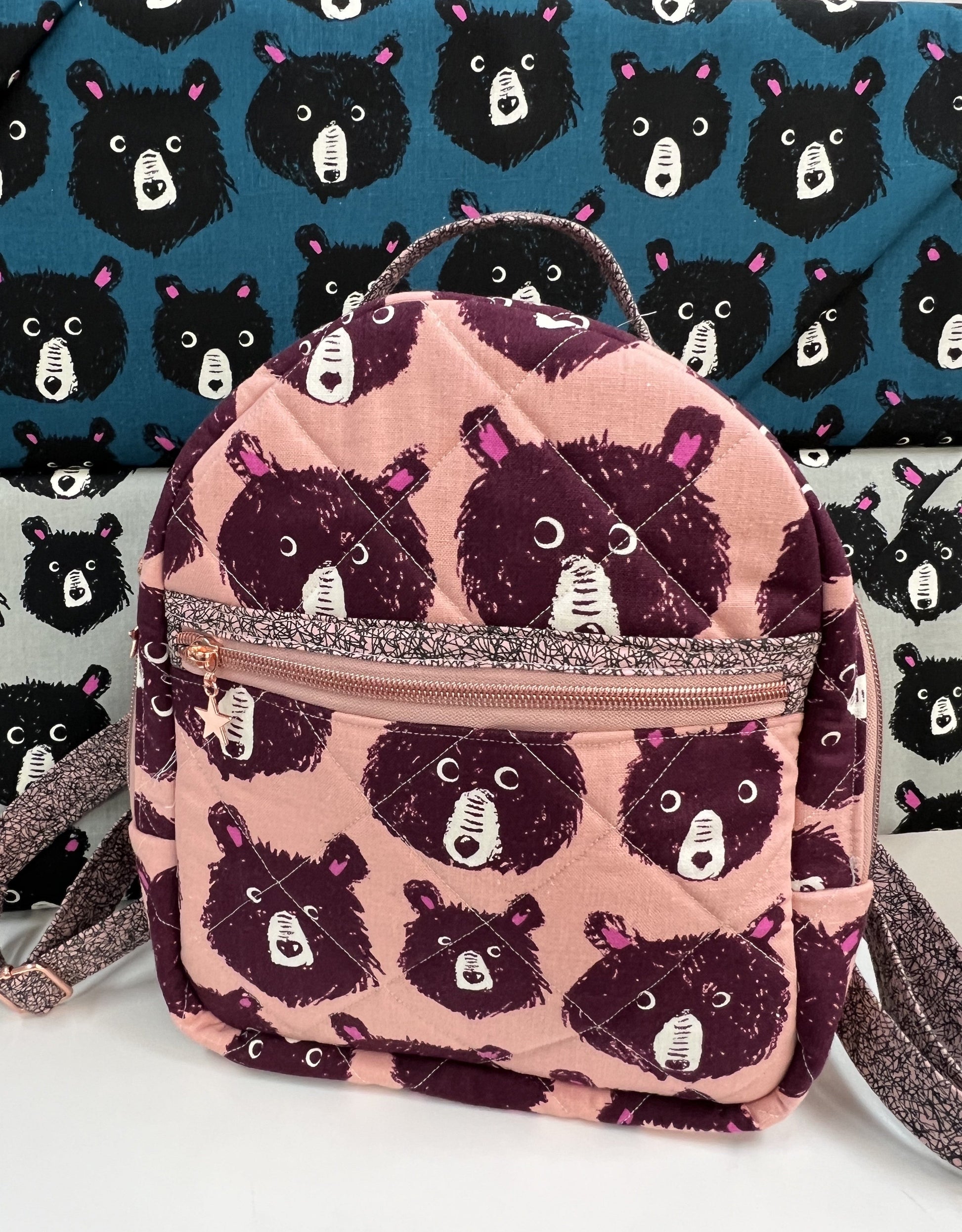 Kit: Violet Backpack - Teddy and the Bears (pattern not included)