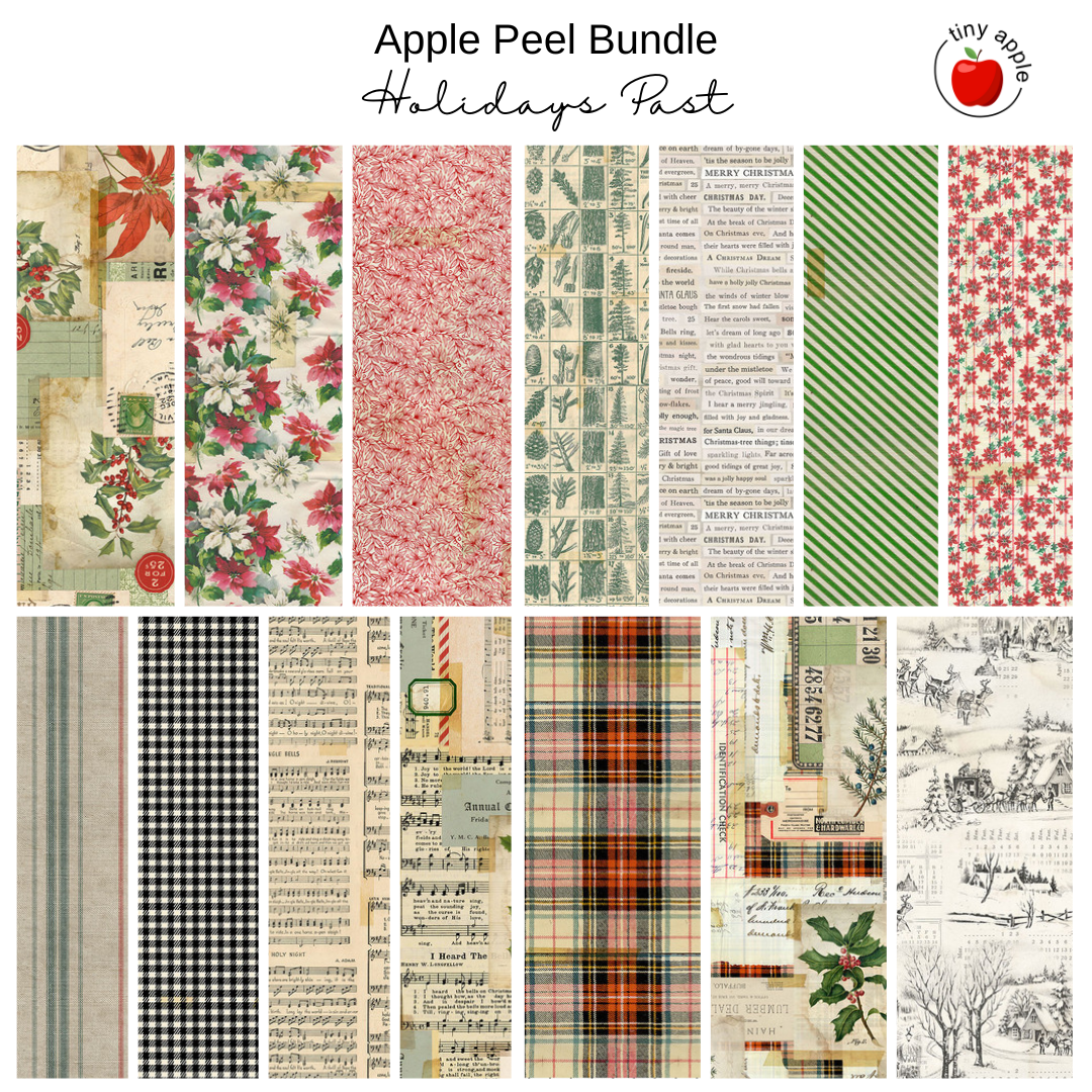 6" Apple Peel 14 pieces - Holidays Past