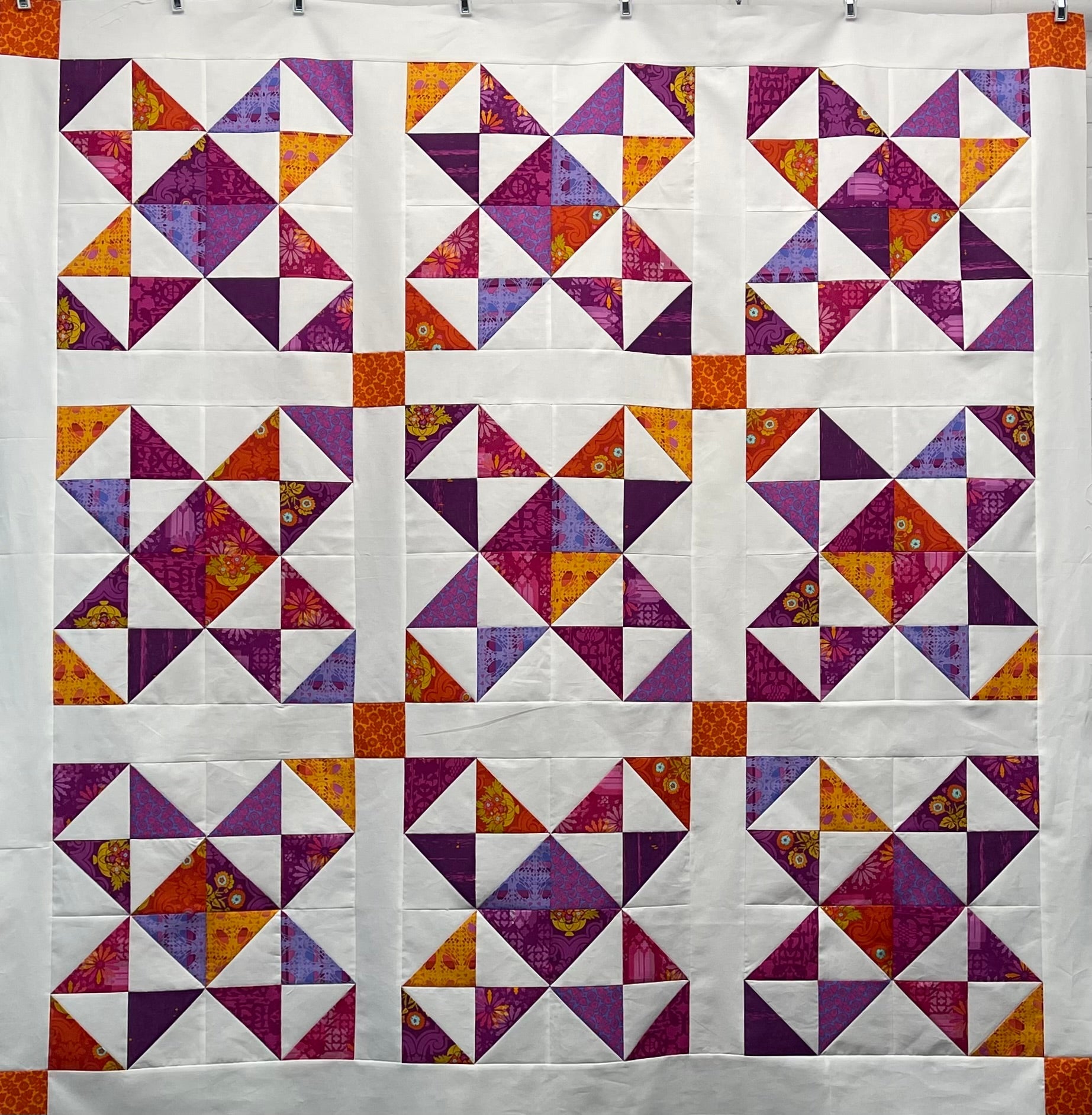SAMPLE: Sunset Twinkle 60" x 60"