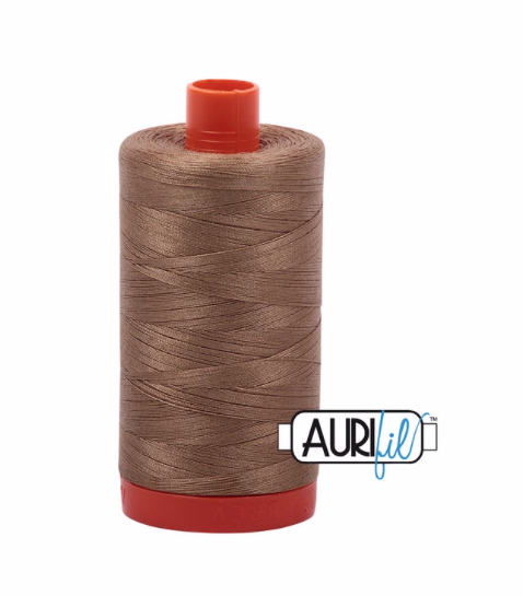 Aurifil Cotton Thread 50wt - Light Brown A1050-6010