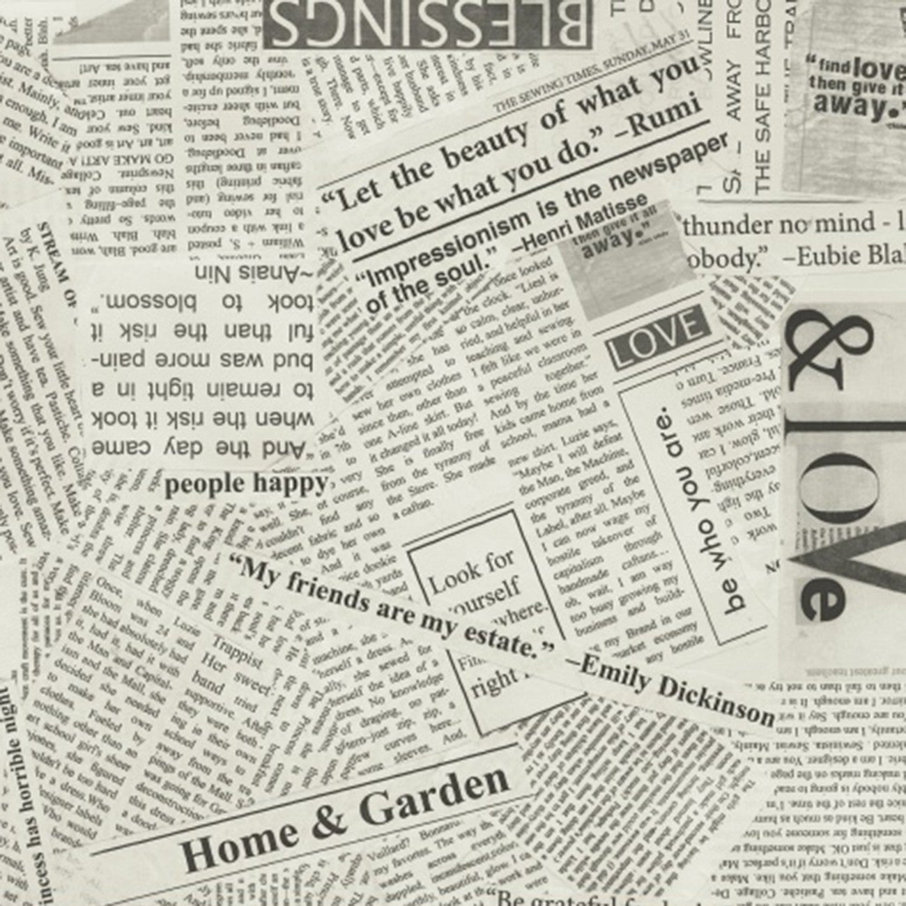 Story by Carrie Bloomston - Canvas Spackle Newsprint