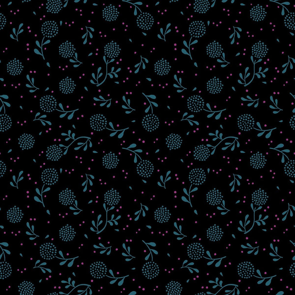 Backyard by Sarah Watts - Dandelion - Black