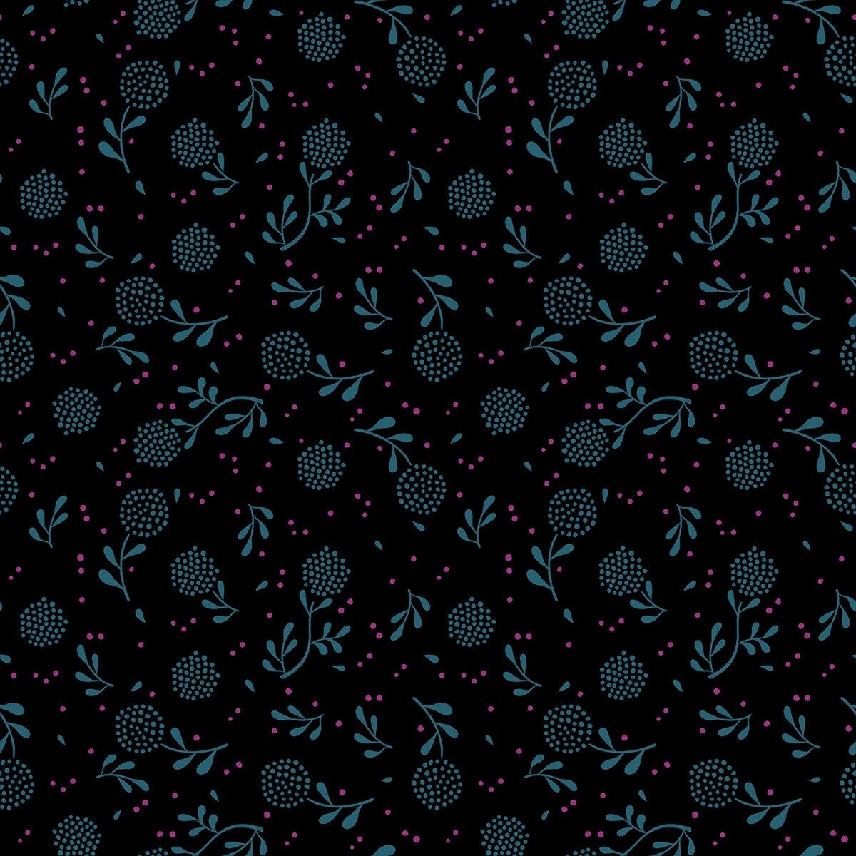 Backyard by Sarah Watts - Dandelion - Black