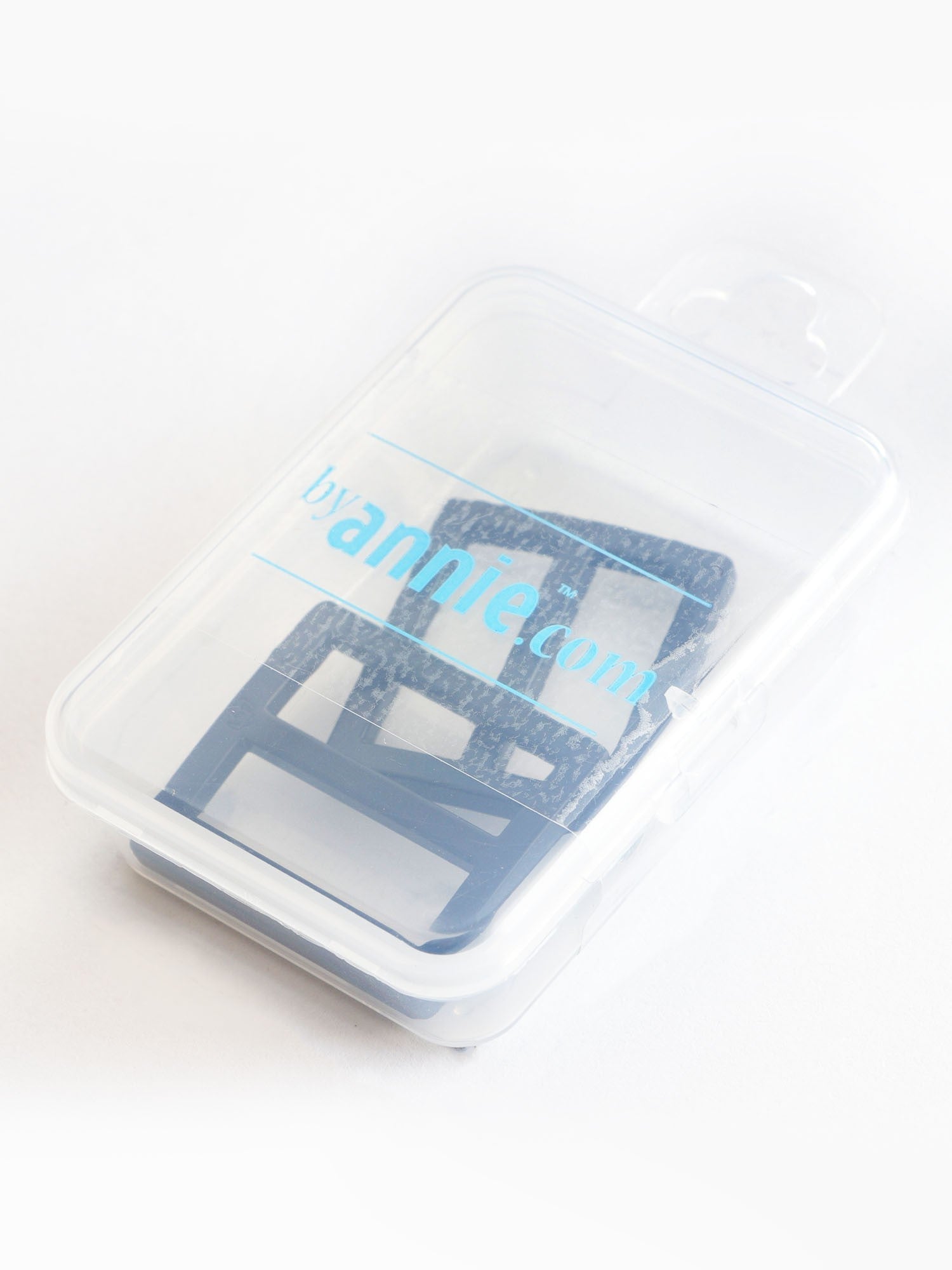 Hardware: Widemouth Rectangular Slider 1" Slider (2) - Black Metal