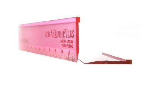 Add A Quarter Ruler 12in Plus Pink
