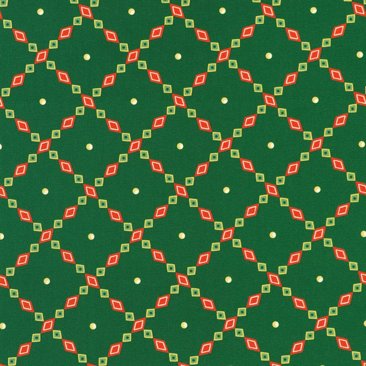 Holiday Nutcracker Collection-Diamond Grid-Evergreen