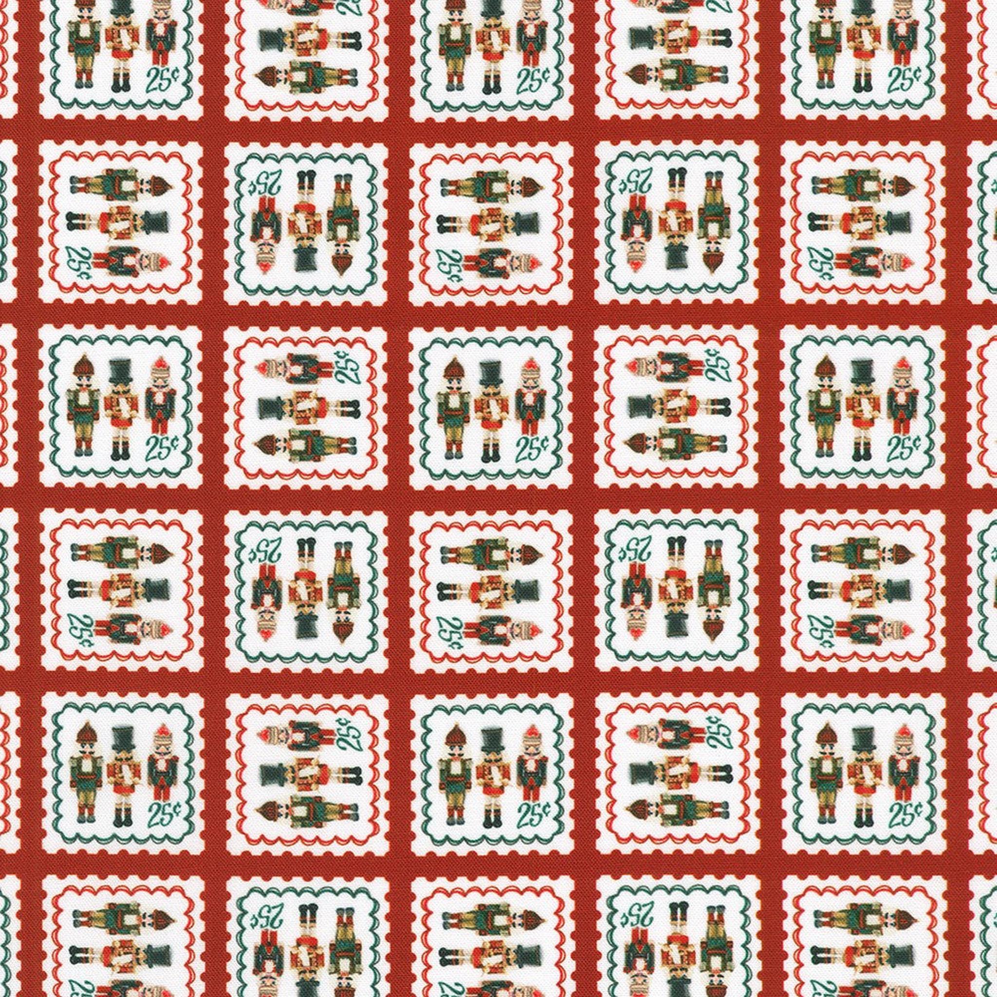 Holiday Nutcracker Collection-Nutcracker Postage Stamp-Candy Cane