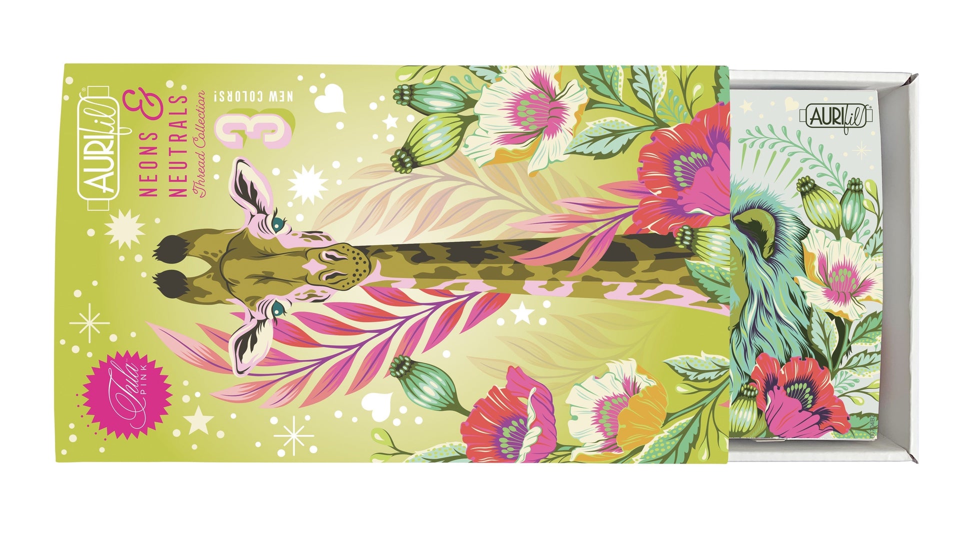 Aurifil Cotton Thread 50wt - Neons and Neutrals by Tula Pink - 20 small spools