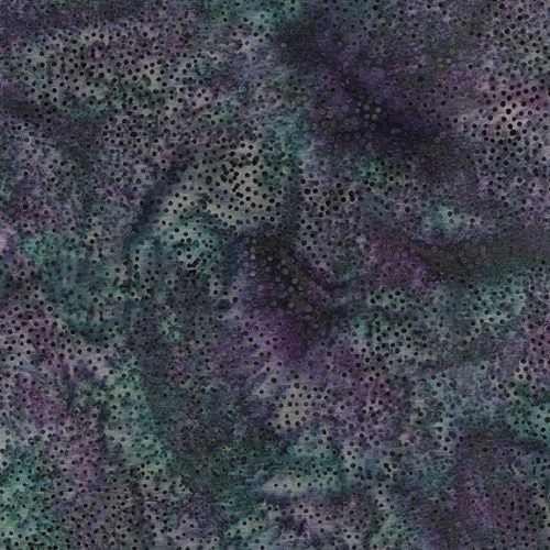 Island Batik - Paisley Dot-Multi Blue Purple