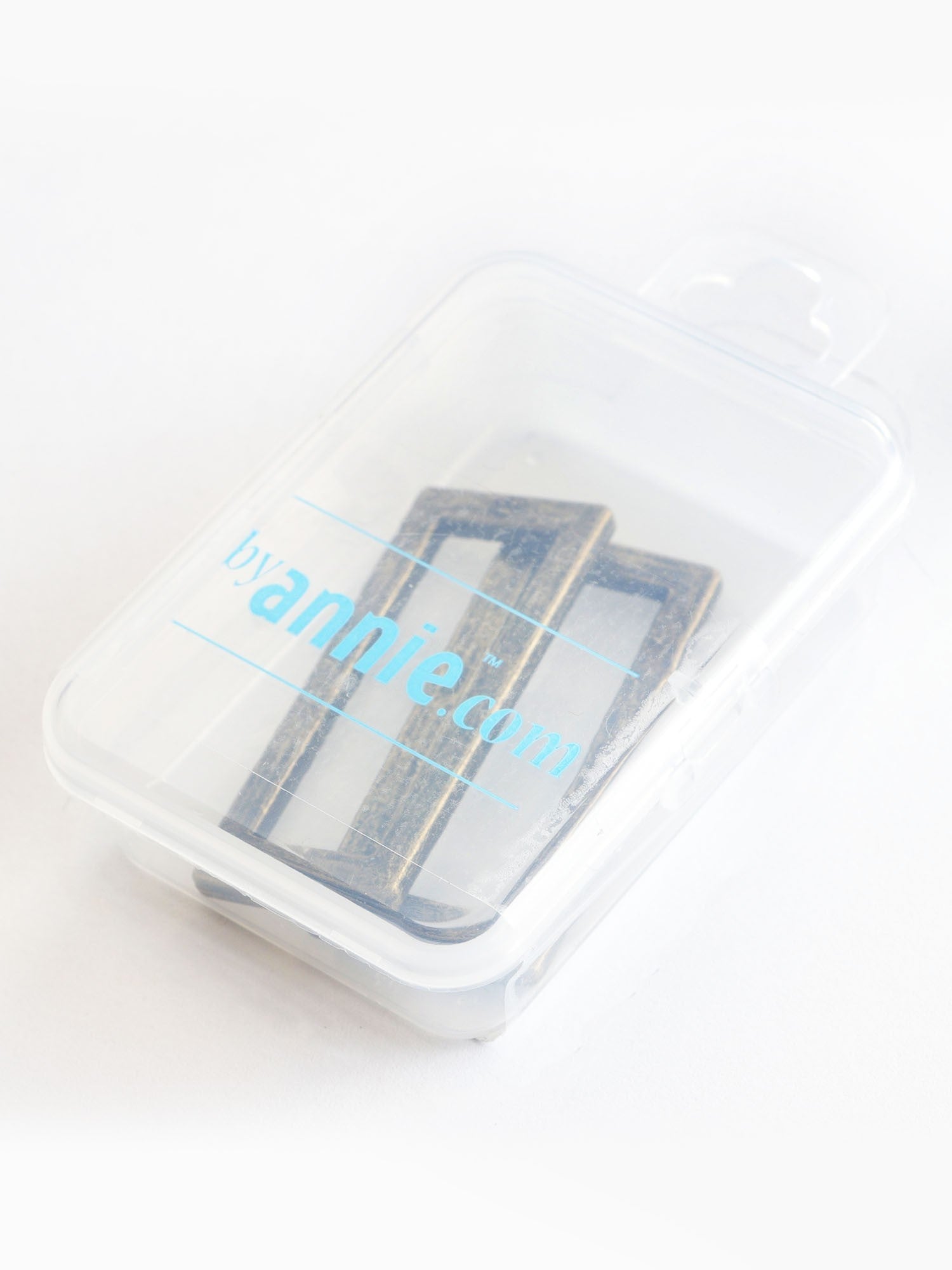 Hardware: Rectangle Ring 1 1/2" Slider (2) - Antique Brass Finish