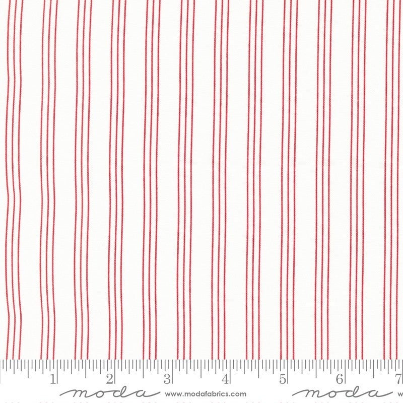 Lighthearted by Camille Roskelley Stripe Cream Red