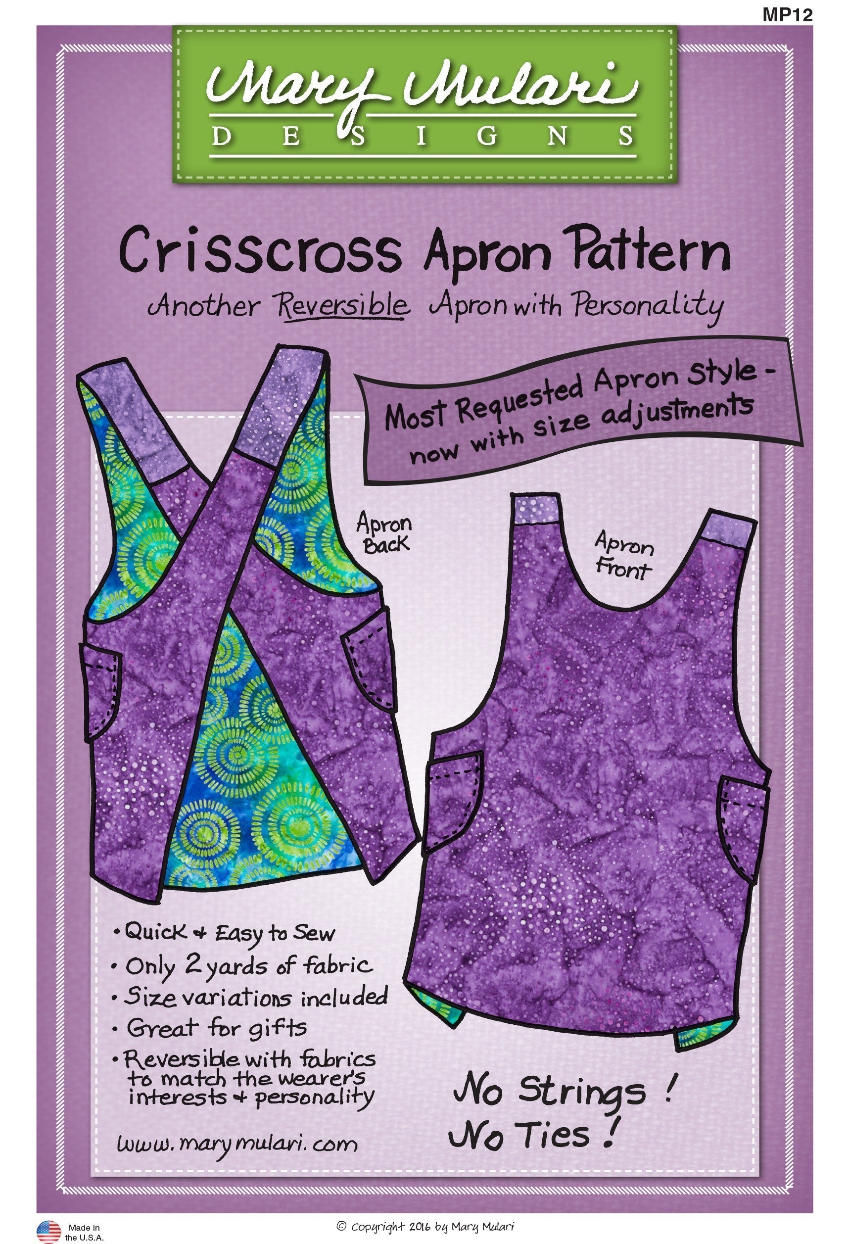 Pattern:  Crisscross Apron