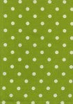 Dunroven House Tea Towel - Lime Green Polka Dots