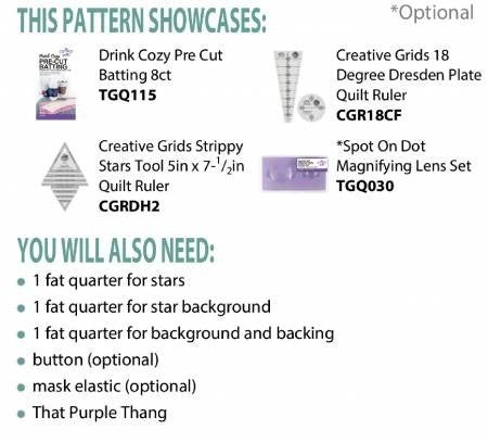 Pattern: Starry Drink Cozy