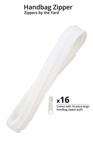 By Annie 4YD Zippers by the Yard - White