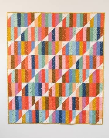 Pattern: Happy Stripes Quilt by Emily Dennis of Quilty Love