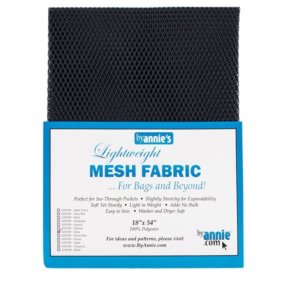 By Annie Lightweight Mesh Fabric - Navy - 1/2yrd