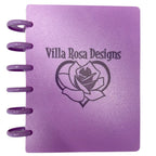 Purple Discbound Pattern Storage Binder by Villa Rosa