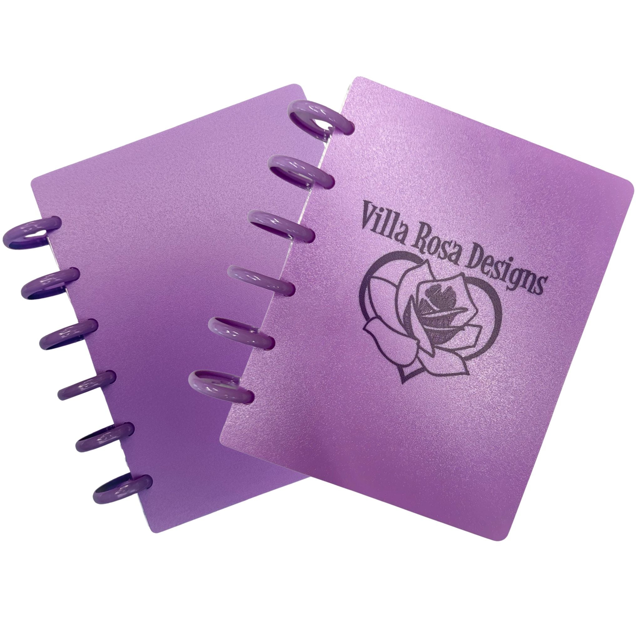 Purple Discbound Pattern Storage Binder by Villa Rosa