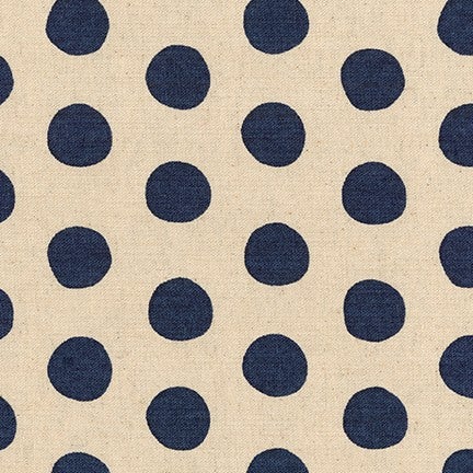 Canvas Natural Dots by Sevenberry - Navy