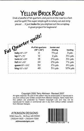 Pattern: Yellow Brick Road