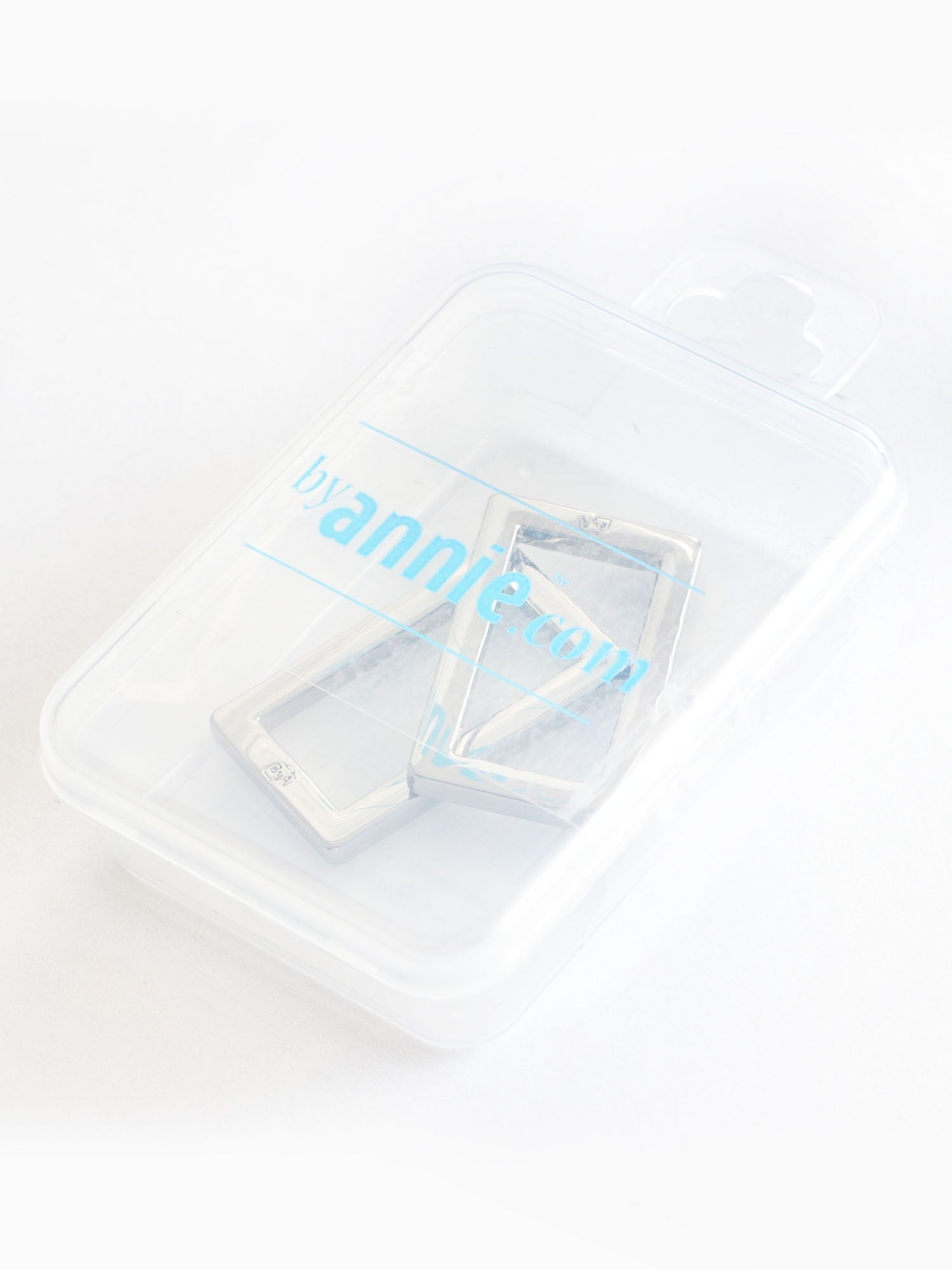 Hardware: Rectangle Ring 1" Slider (2) - Nickel Finish