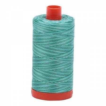 Aurifil Cotton Thread 50wt -Variegated Green 4662
