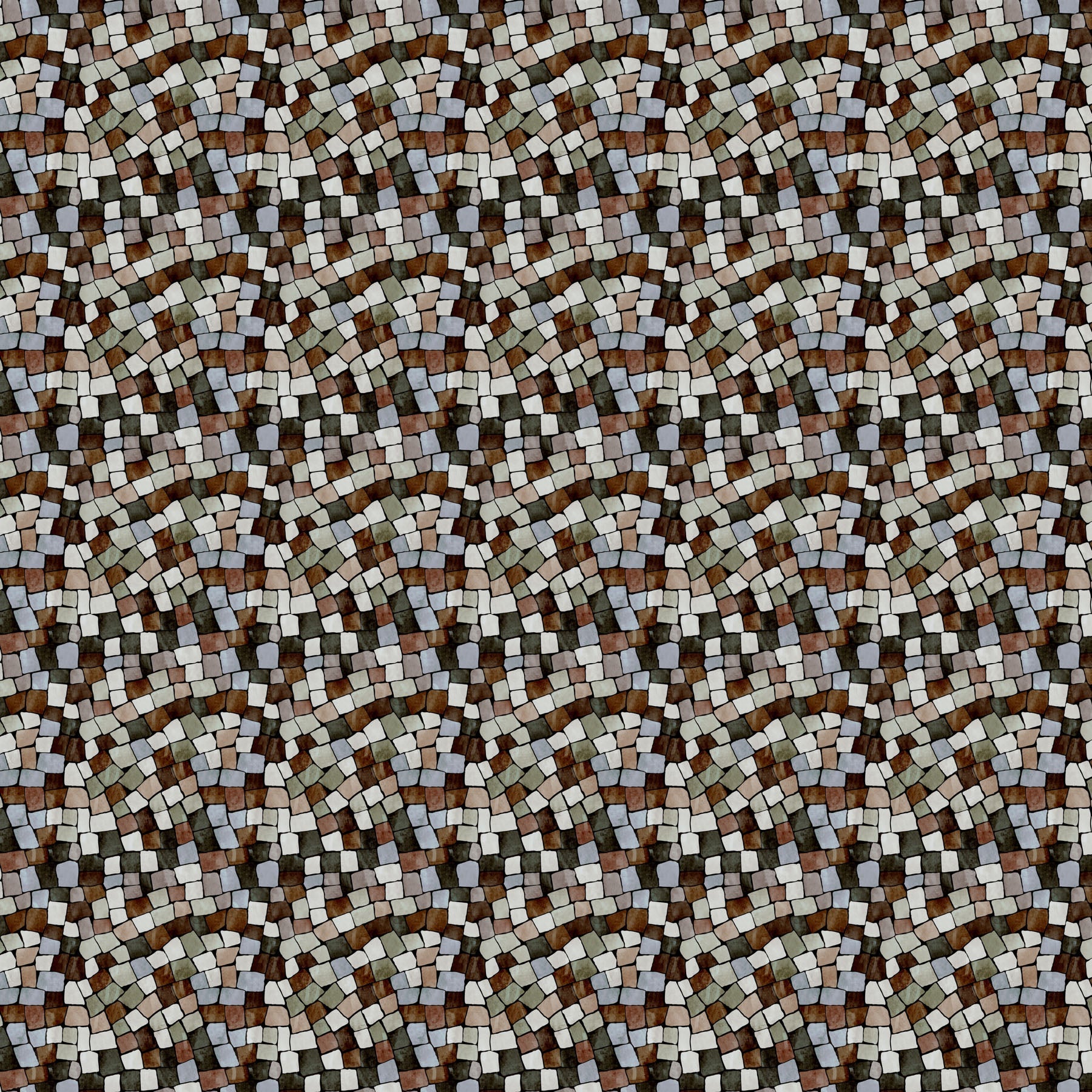 Great Journey by Bernadett Urbanovics - Stones Gray Multi