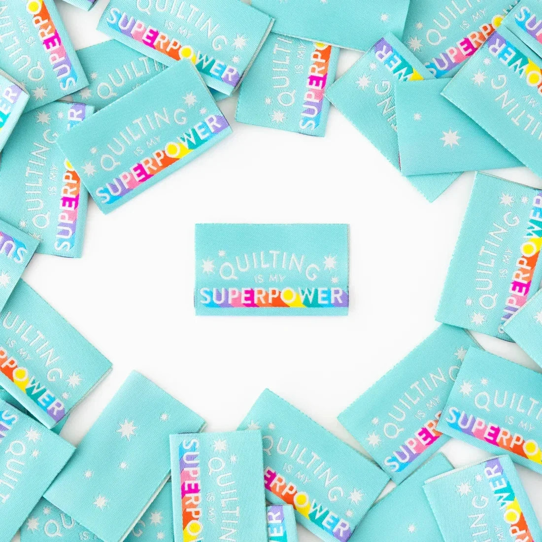 Quilt Label - Sarah Hearts x Tied With A Ribbon | Quilting is My Superpower