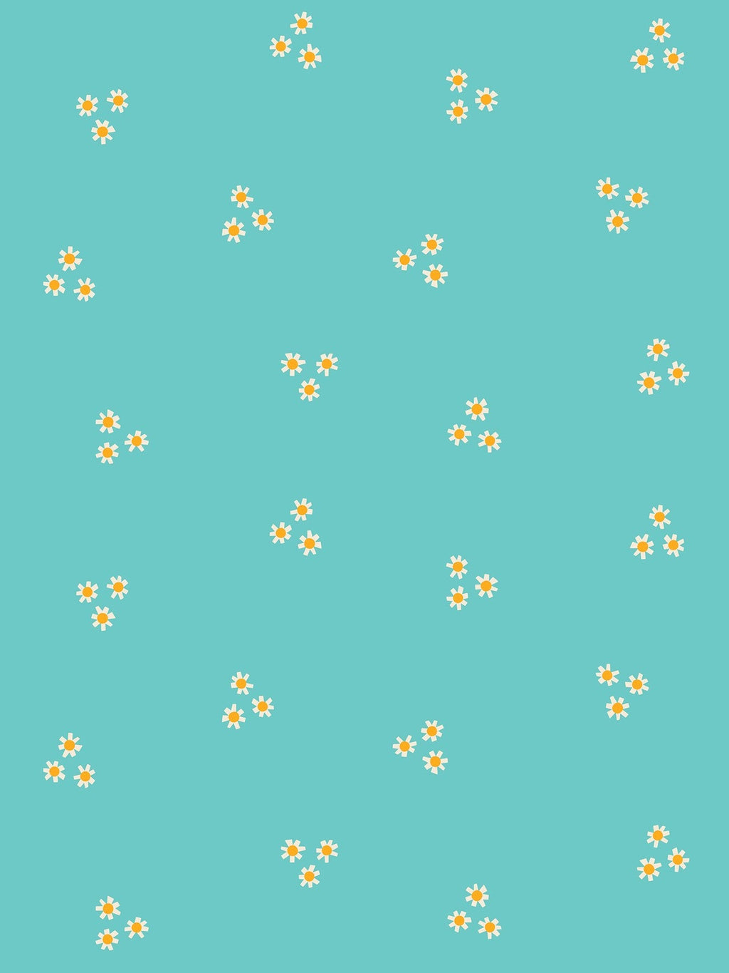 Flowerland by Melody Miller - Posies Turquoise