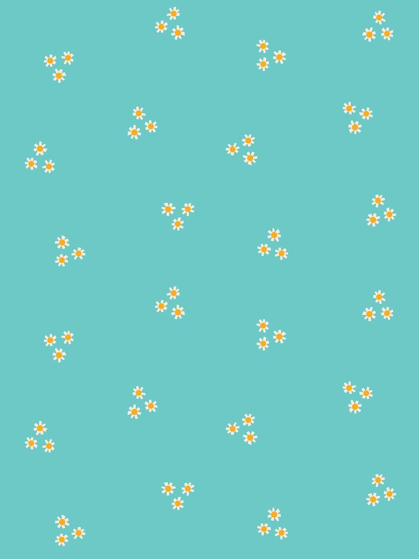 Flowerland by Melody Miller - Posies Turquoise