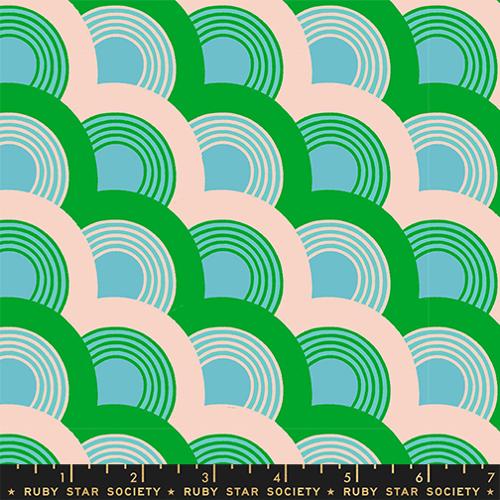 Flowerland by Melody Miller - Nightlights Turquoise