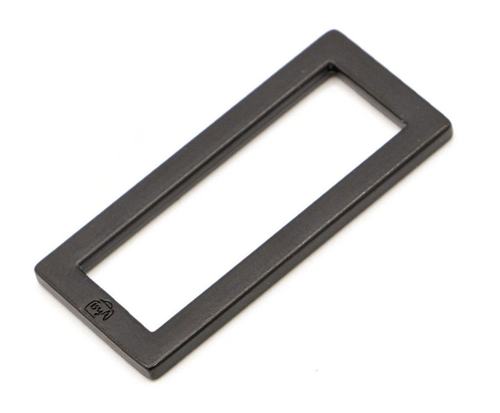 Hardware: Rectangle Ring 1 1/2" Slider (2) - Black Metal Finish