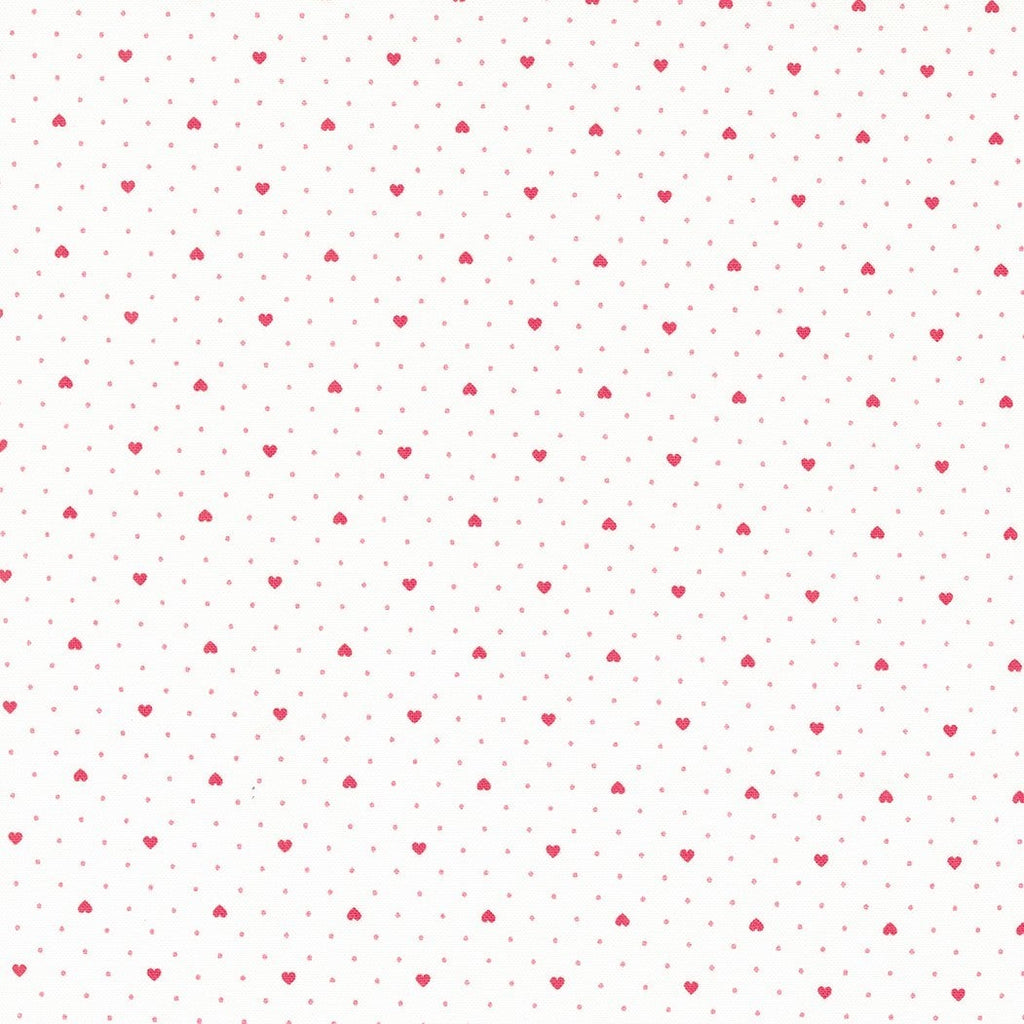Lighthearted by Camille Roskelley Heart Dot Cream Red