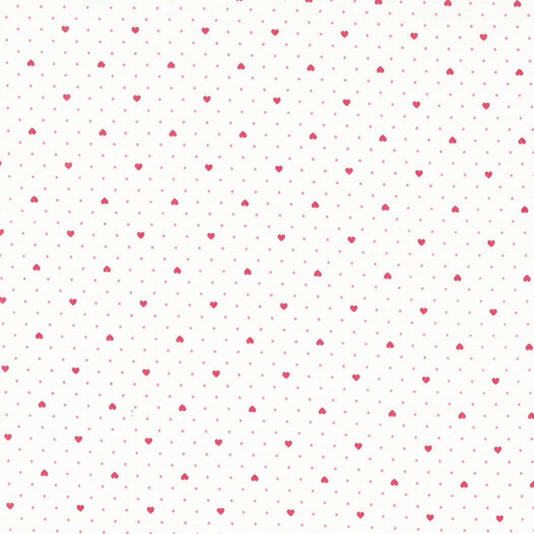 Lighthearted by Camille Roskelley Heart Dot Cream Red