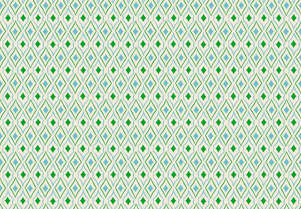 Flowerland by Melody Miller - Diamonds Turquoise