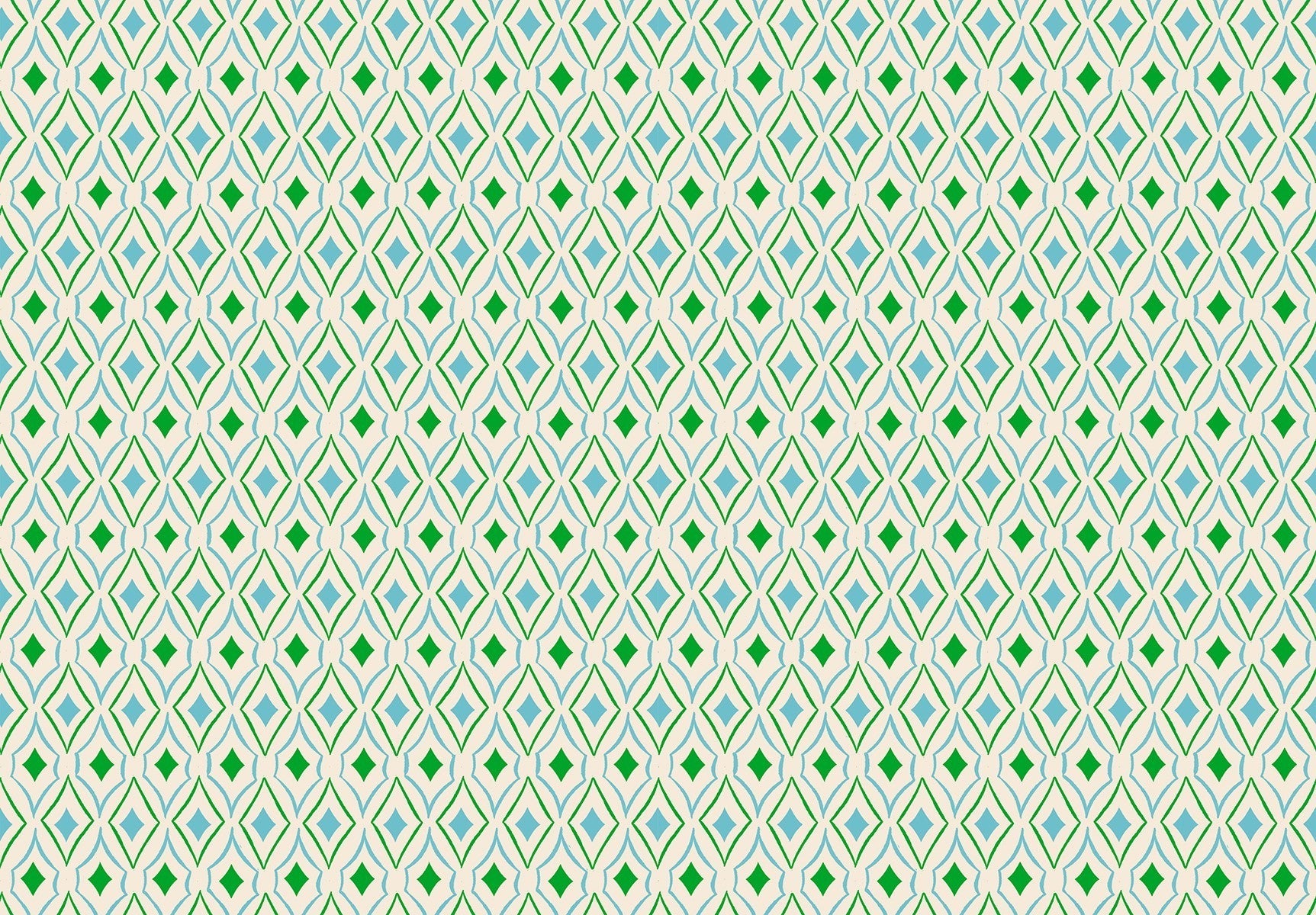 Flowerland by Melody Miller - Diamonds Turquoise