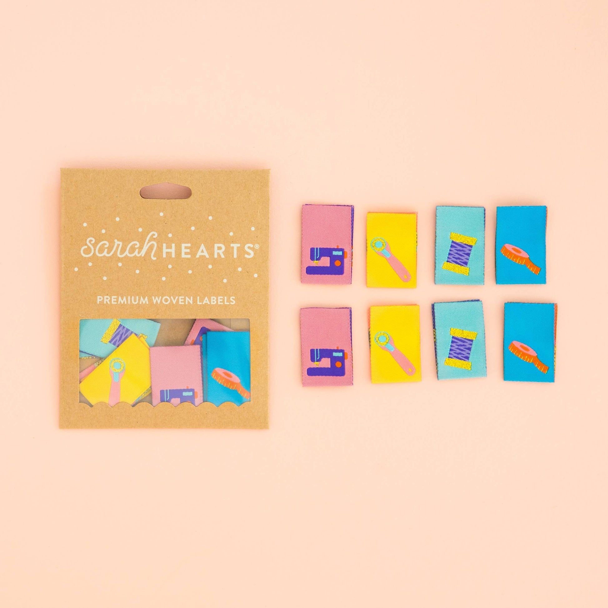 Quilt Label - Sarah Hearts | Sewing Notions