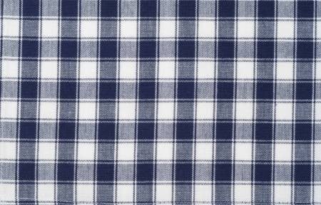 Dunroven House Tea Towel - Check Navy and White