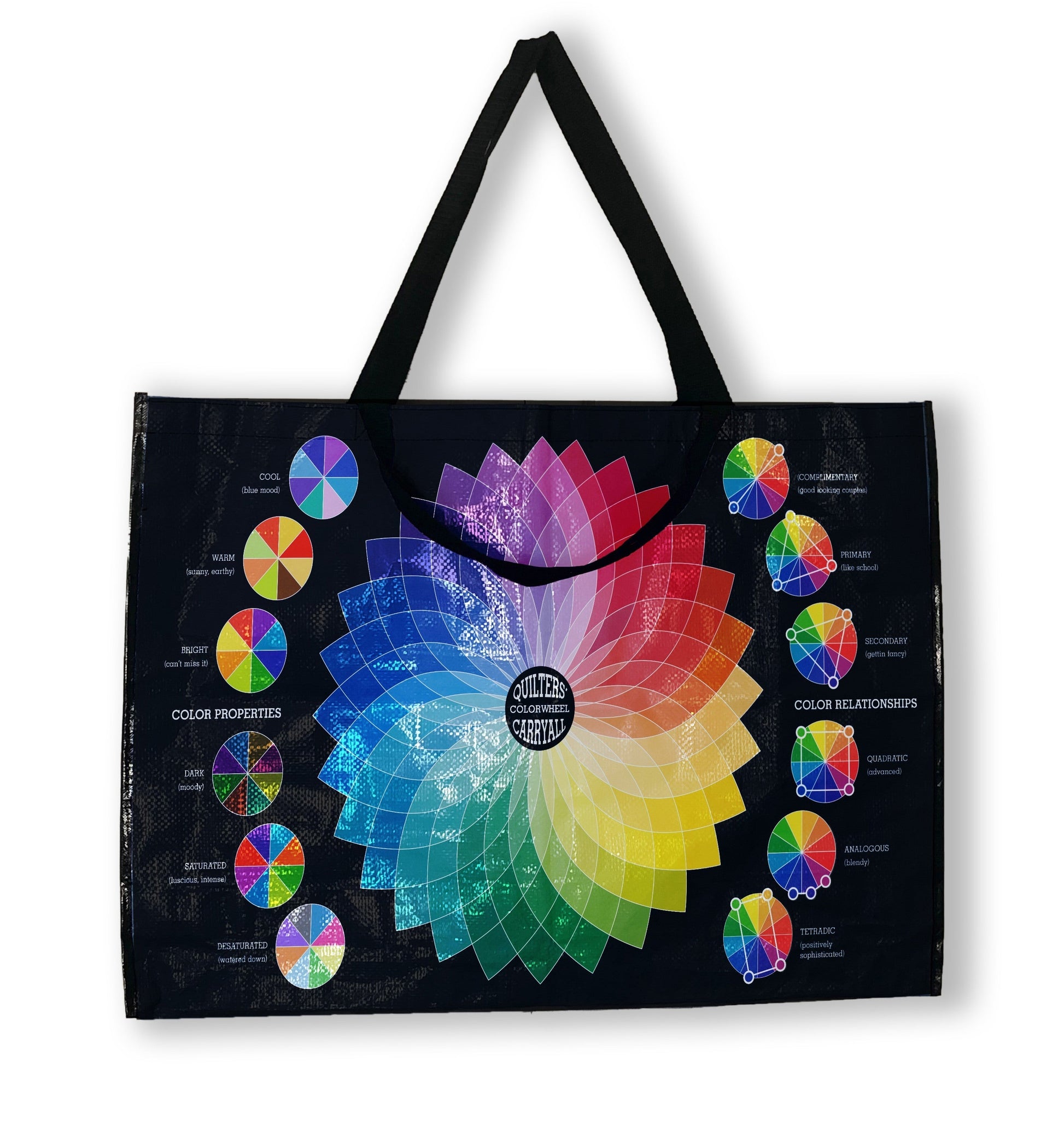 Quilters Color Wheel Carry-All Tote Bag
