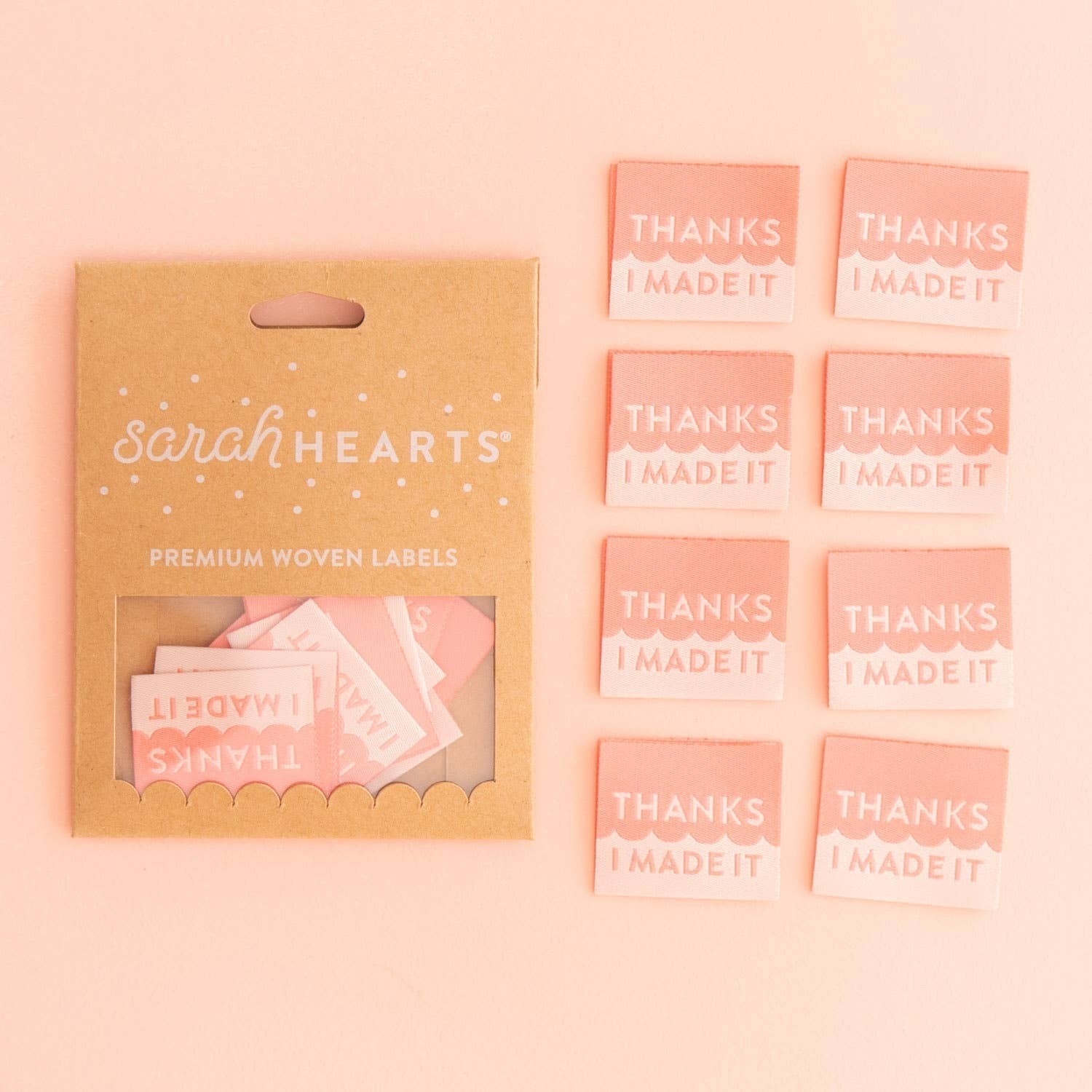 Quilt Label - Sarah Hearts | Thanks I Made It