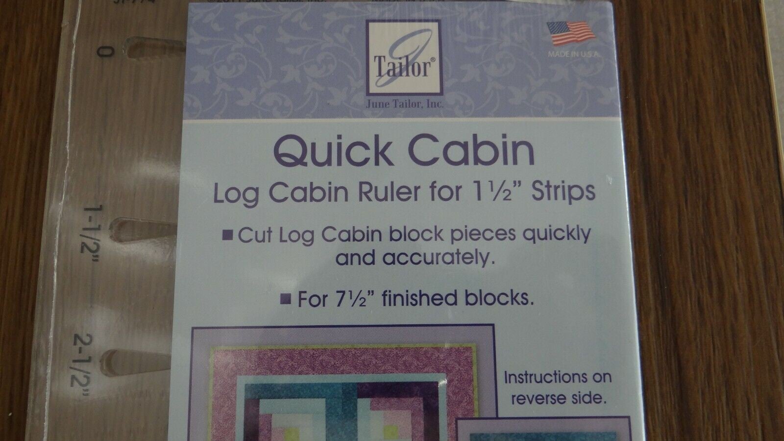 June Tailor Quick Cabin Ruler - 2 1/2" Strips
